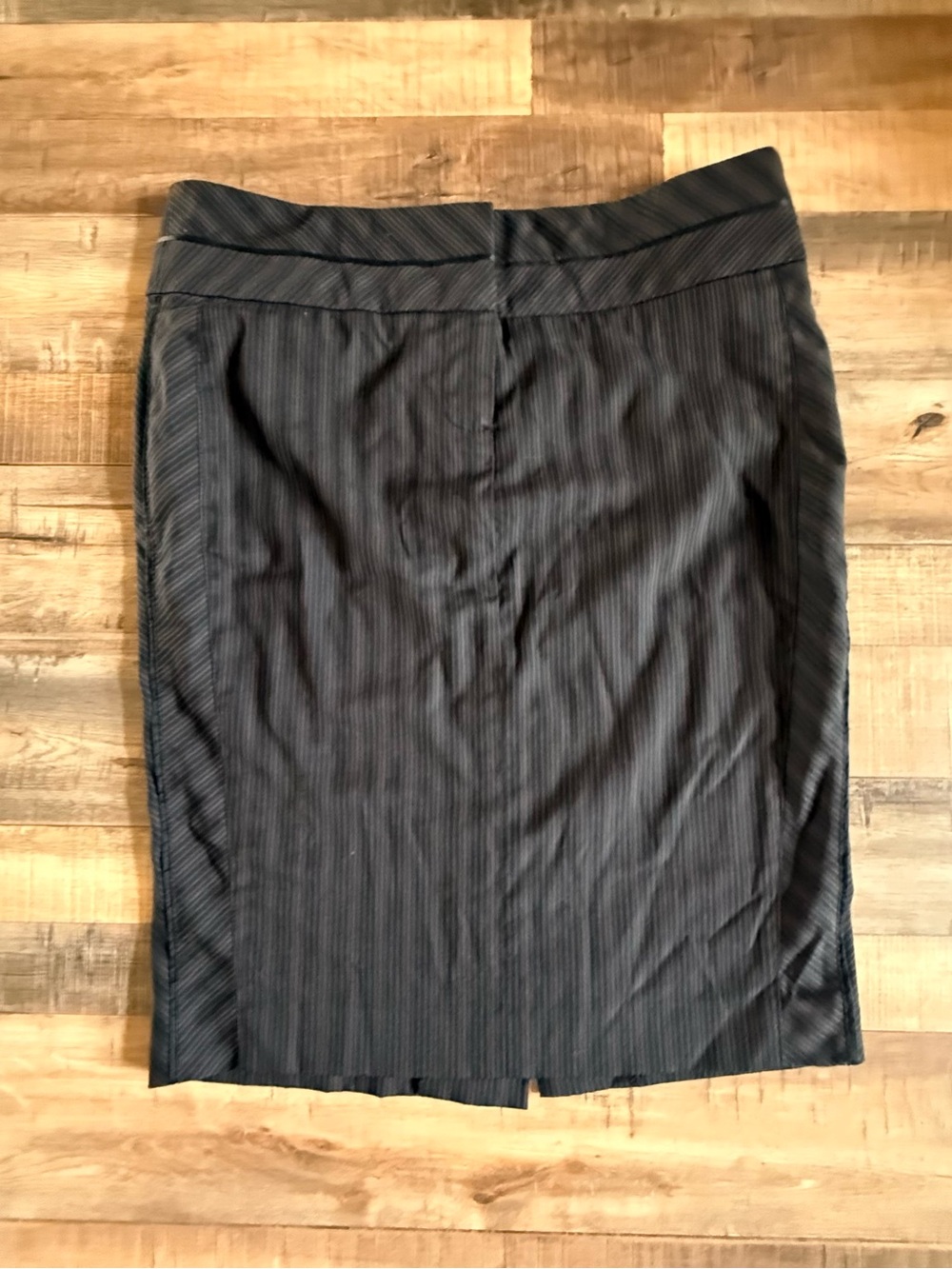 bebe‎ Black Pinstripe Pencil Skirt